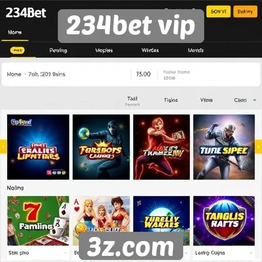 Variedade de jogos oferecidos pelo 234bet vip